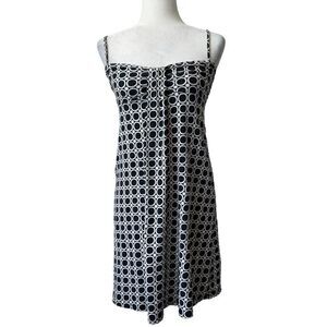 Ann Taylor Petites Black White Strappy Dress Casual SZ SP